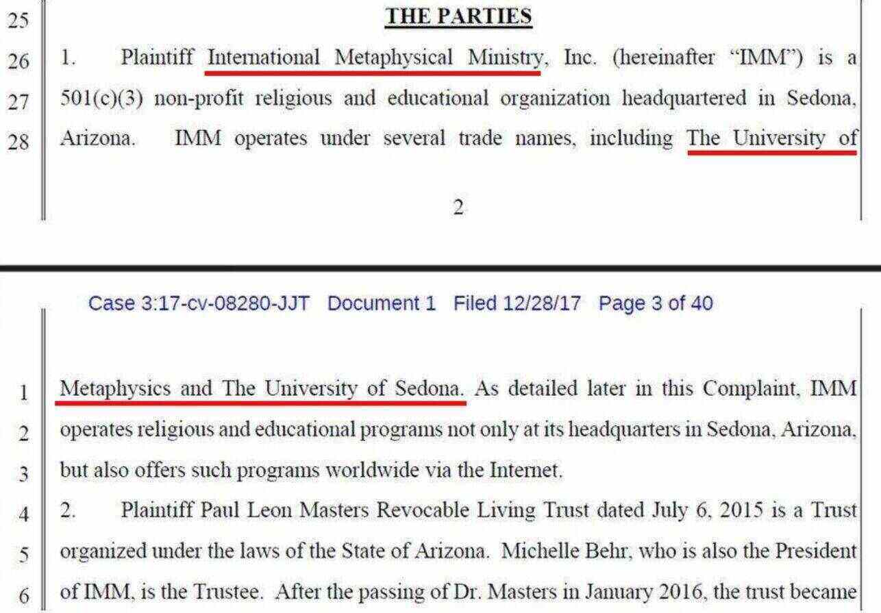 CASE DISMISSED - University of Metaphysical Sciences Lawsuit